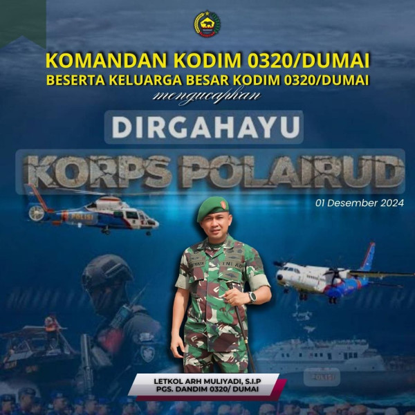Dandim Dumai Sampaikan Polairud Berperan Besar dalam Penanganan Kejahatan Maritim