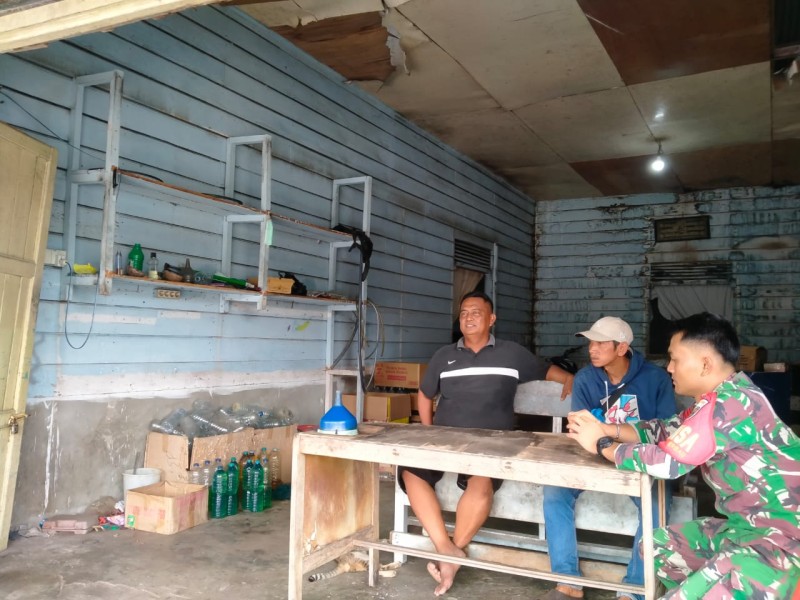 Babinsa Koramil 06/Merbau Bangkitkan Nilai Pancasila di Teluk Belitung