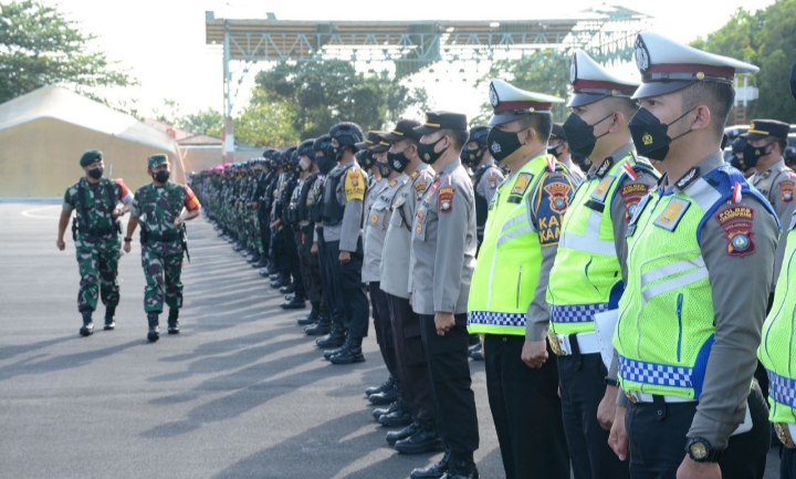 Kapolda Kepri Hadiri Apel Gelar Pasukan Pengamanan VVIP Kunjungan Kerja Presiden RI