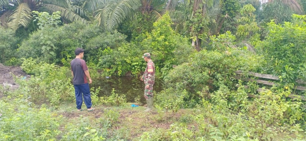 Patroli Karhutla Babinsa Fokus Wilayah Rawan di Kecamatan Merbau