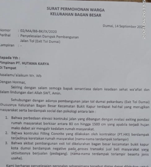 Idul Fitri Di Pelupuk Mata, Mirisnya Warga Terdampak Pembangunan Jalan Tol Belum Dapatkan Haknya