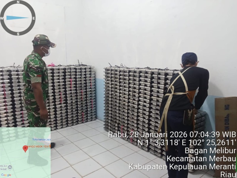 Peran Babinsa Dukung Program Makan Bergizi untuk Pelajar Merbau