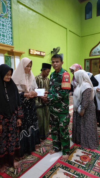 Safari Ramadhan Kecamatan Merbau Berlangsung Khidmat, Babinsa Tekankan Pentingnya Kebersamaan