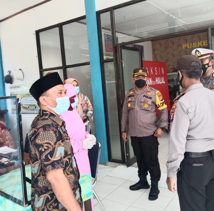 Dorong Percepatan Vaksinasi Covid 19, Kapolres Rohul Targetkan Seribu Orang Lebih Tiap Hari.