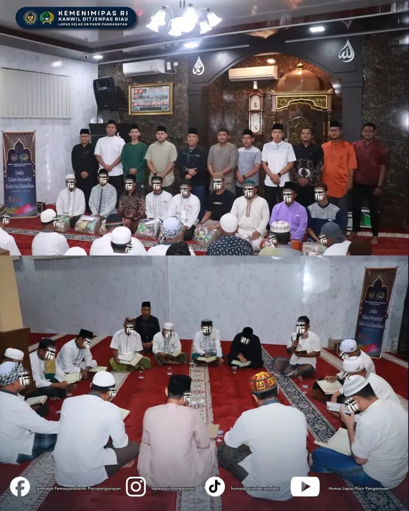 Lapas Kelas IIB Pasir Pengaraian Tarawih Pertama Ramadhan 1447 H / 2026 M