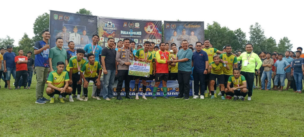 PERSAKTI FC Juara 2 Turnamen Sepak Bola PERSADA CUP II Piala Kapolres Dumai