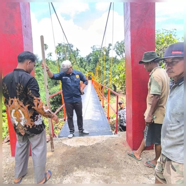 Masyarakat Dusun Batas Senang Dengan Usainya Pekerjaan Jembatan Sei Batang