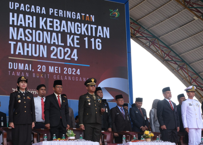 Dandim 0320/Dumai Hadiri Upacara Peringatan Hari Kebangkitan Nasional