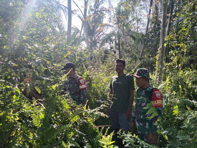 Dengan Patroli, Babinsa Koramil 06 Merbau Menyisir Hutan dan Lahan Untuk Memastikan Bebas Api