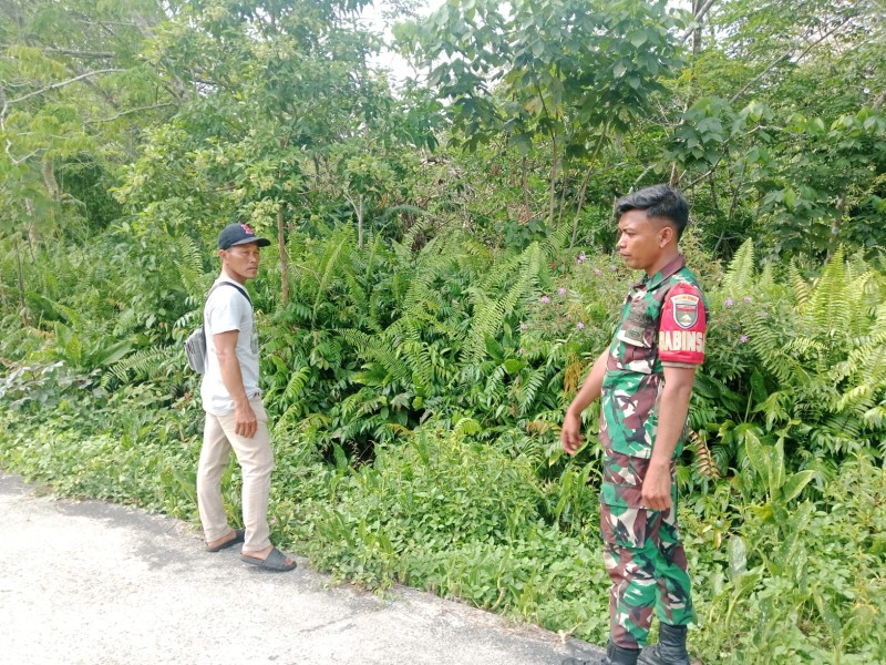 Lahan Gambut Jadi Fokus, Babinsa Lakukan Pemantauan Ketat di Kepulauan Meranti