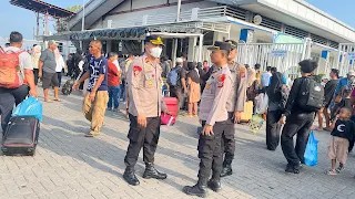 Polres Pelabuhan Belawan Amankan Kedatangan Kapal Kelud, Antisipasi Arus Balik Lebaran