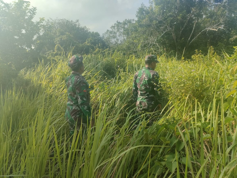 Patroli Babinsa Koramil 06 Merbau di Wilayah Binaannya Terus Dilakukan, Hal Ini Guna Mencegah Karhutla
