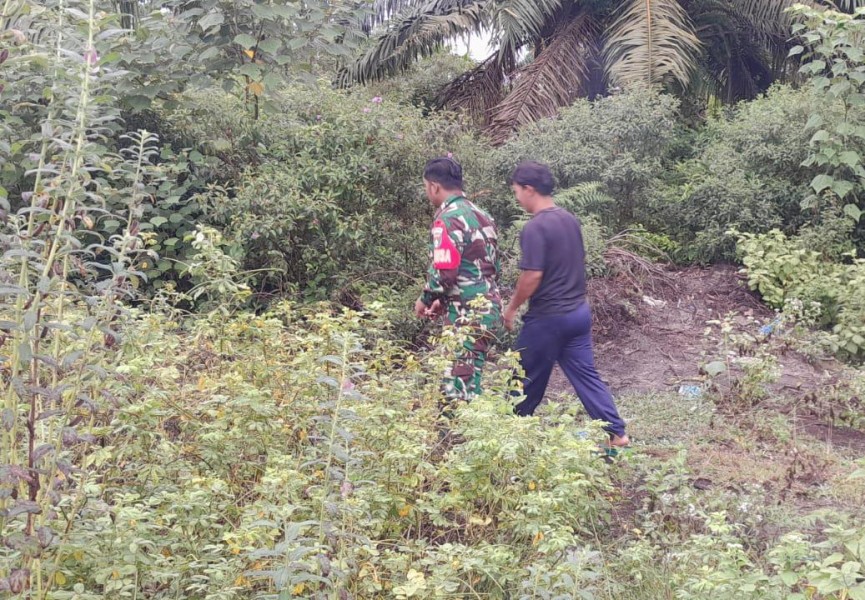 Babinsa Tekankan Pentingnya Kesadaran Warga Terhadap Bahaya Pembakaran Lahan