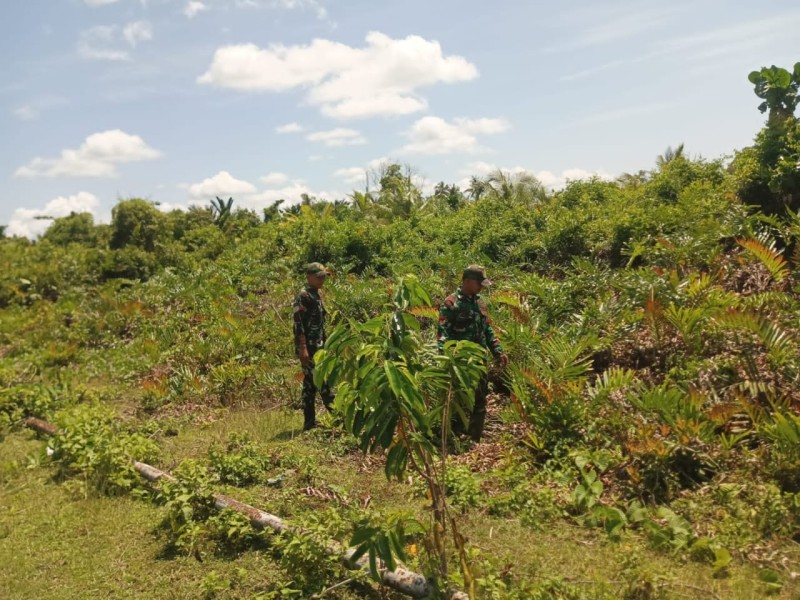 Pratu Hutagalung Ajak Warga Jaga Hutan Demi Cegah Kebakaran Lahan