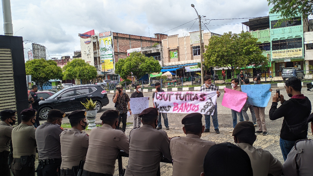 Kembali, Mahasiswa Dumai Minta Kasus Bansos 2013-2014 Segera Diusut dan Dituntaskan