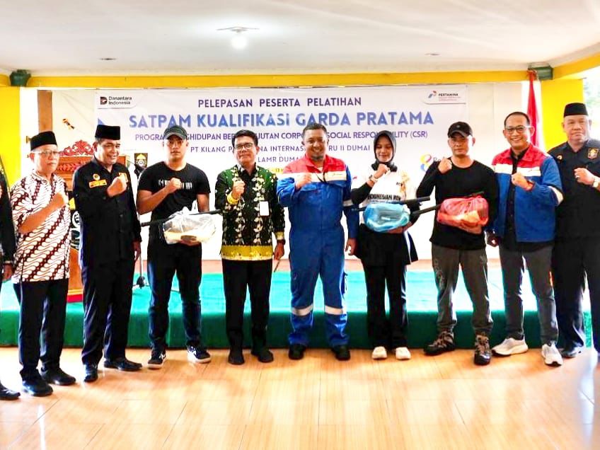 Kolaborasi Strategis dengan LAMR Kota Dumai, Kilang Pertamina Dumai Perkuat Kapasitas dan Daya Saing SDM Lokal Lewat Pelatihan Satpam Gada Pratama
