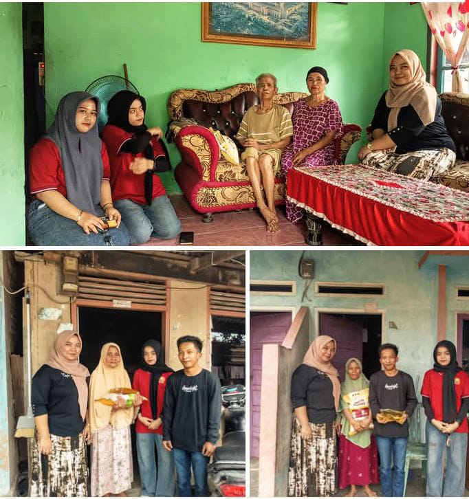 Management Kafe Teh Talua Malimpah Bang Ucok Cabang Ujung Batu Berbagi Berkah Ratusan Sembako Kepada Masyarakat Di Dua Desa