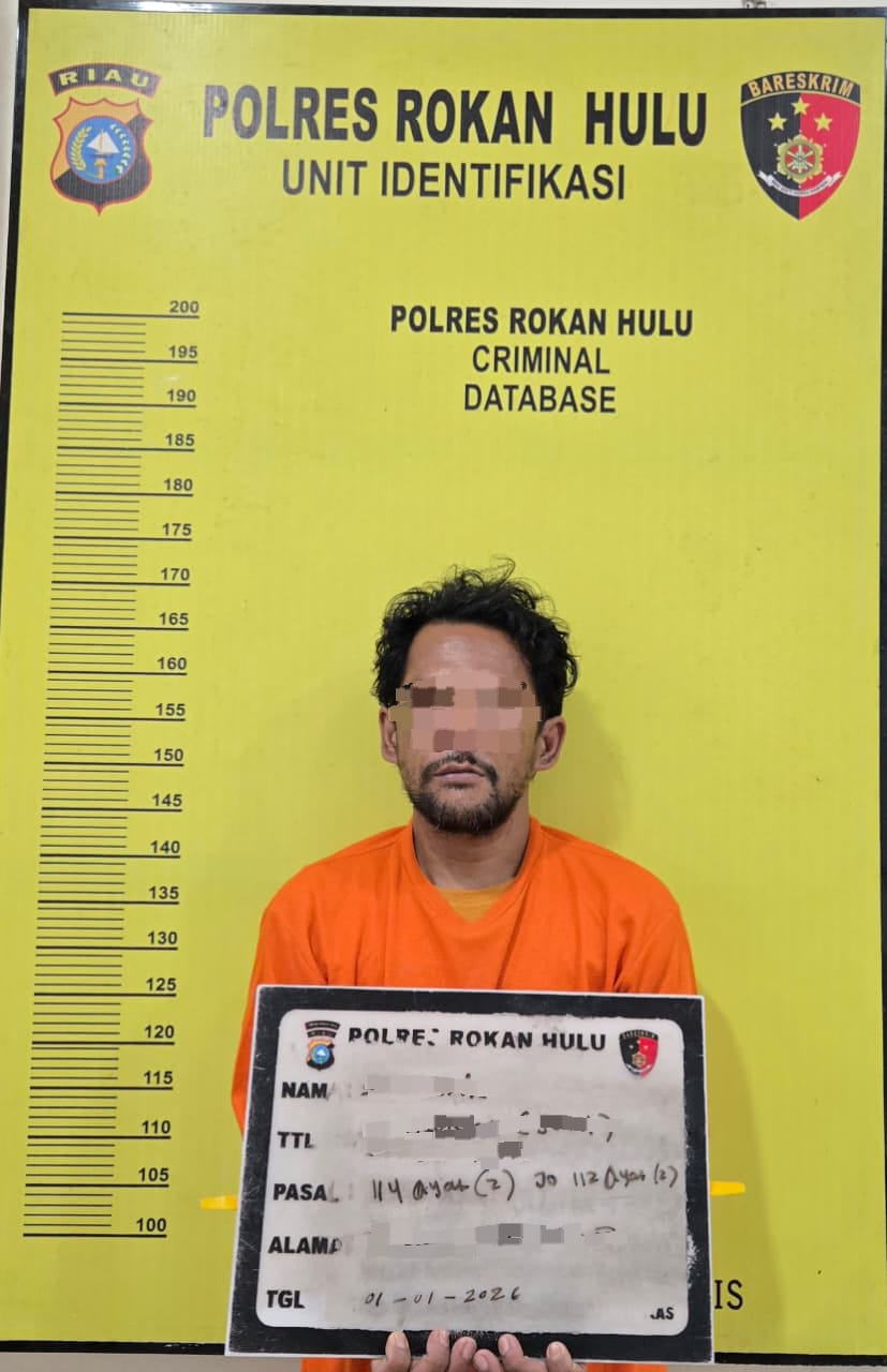 Satresnarkoba Polres Rokan Hulu Ungkap Peredaran Sabu 60,54 Gram, Dua Kurir Diamankan