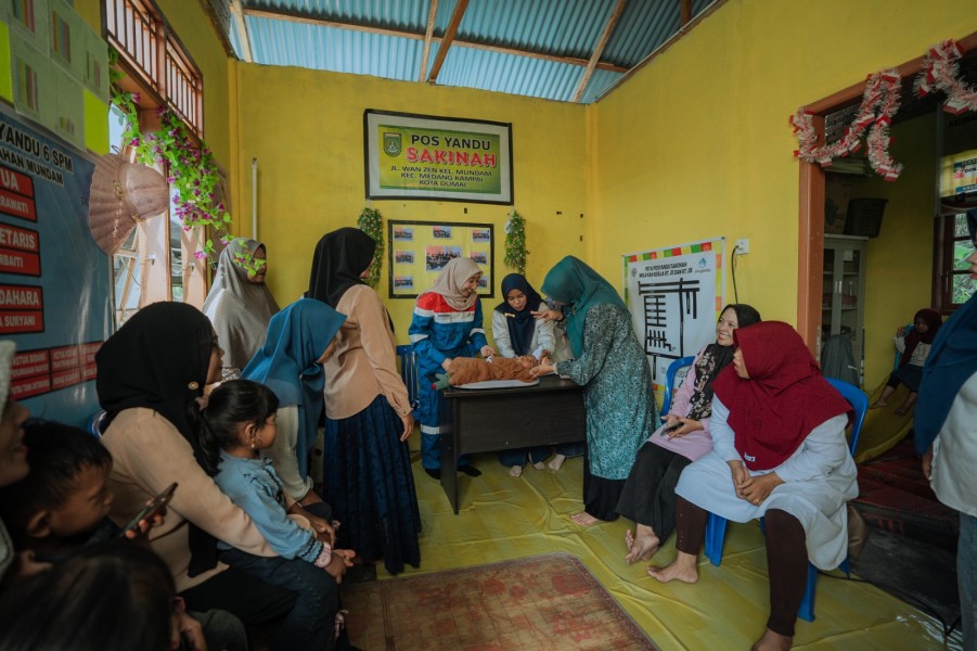 Semangat Hari Kebangkitan Nasional 2026, Pertamina Patra Niaga Kilang Dumai Bersama Kelompok Wanita Mundam Berseri Perkuat Pencegahan Stunting di Pesisir Dumai