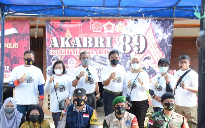 Kunjungan Kapolda Kepri Dalam Rangka Kegiatan Pengabdian 33 Tahun TNI - Polri AKABRI 89 DI Wilayah Kabupaten Bintan
