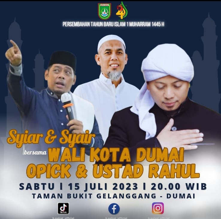 Pertengahan Juli 2023 Ini, Ijtima Ulama, Syiar Dan Syair Diselenggarakan Di Dumai Islamic Center Dan TBG