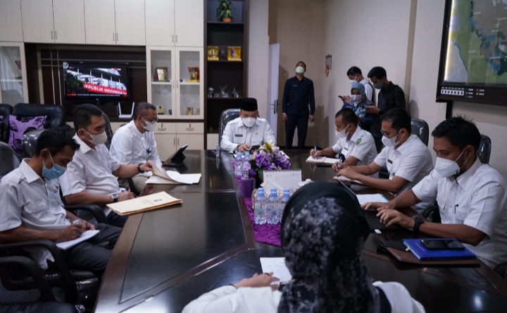Bahas Participating Interest (PI), Wakil Bupati Siak Husni Bertemu Kadis ESDM Riau