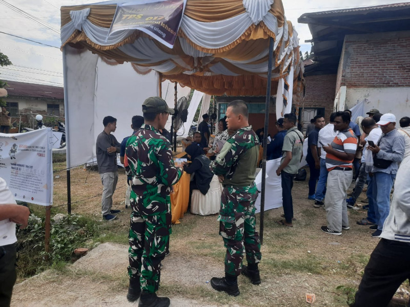 Dandim 0320/Dumai Pastikan PSU di Dumai Barat Berjalan Lancar