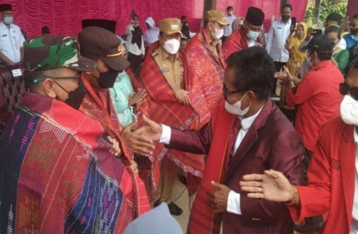 Kades Sei Kuning Abdul Halik Ucapkan Terima Kasih Pada Bupati/ Wabub RoHul Serta Seluruh Elemen Masyarakat Di Pesta Syukuran