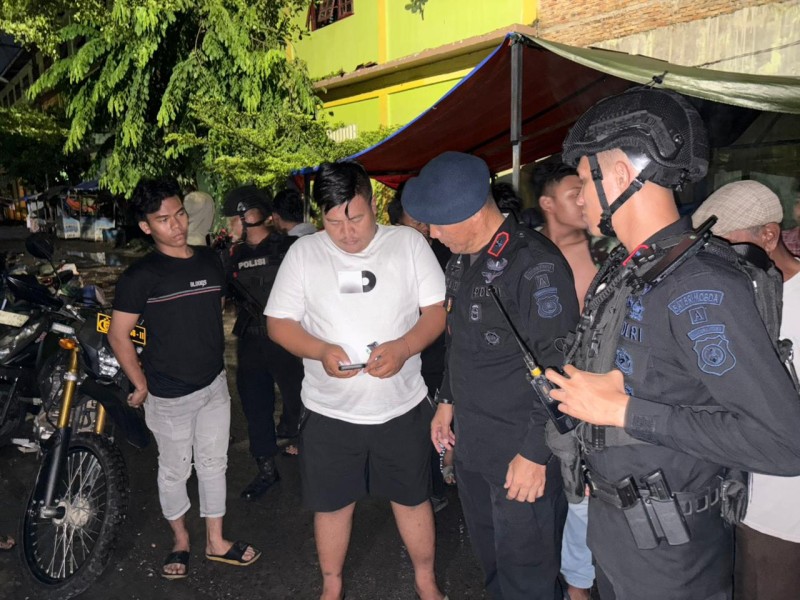 Patroli Blackout, Brimob Polda Sumut Gagalkan Aksi Pencurian Kabel Tembaga di Helvetia