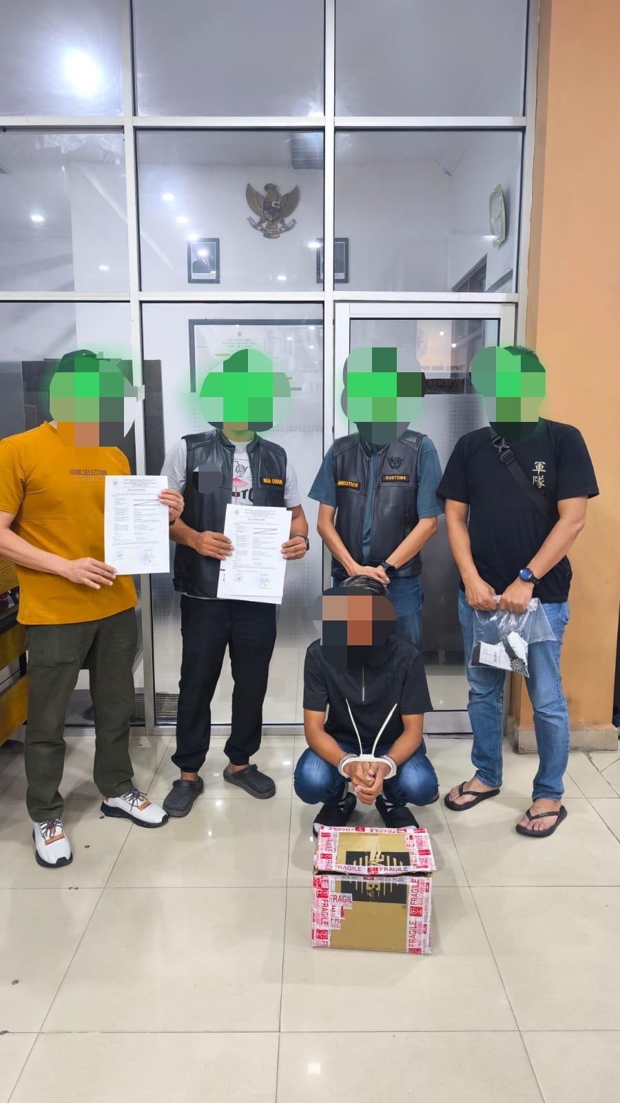 Terduga AM, Bea Cukai Dumai Amankan Sabu ± 5.095 Gram dari Terduga AM di Terminal Kedatangan Ferry Internasional