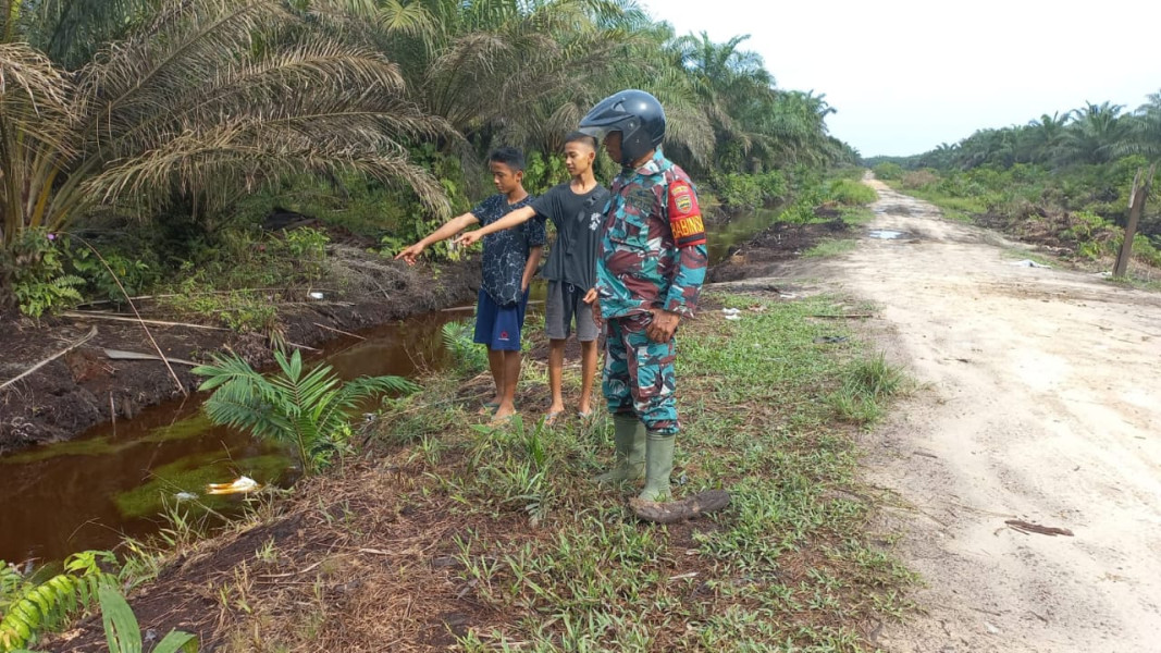 Serka Aslim Lubis Temui Masyarakat Dalam Rangka Sosialisasi Pencegahan Karhutla