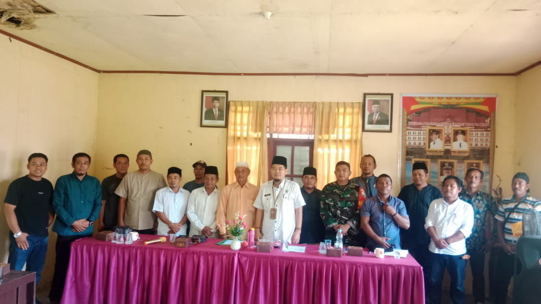 Musyawarah Pembentukan Panitia Begatep Belo, Babinsa Serda Cerzakatno Turut Hadir