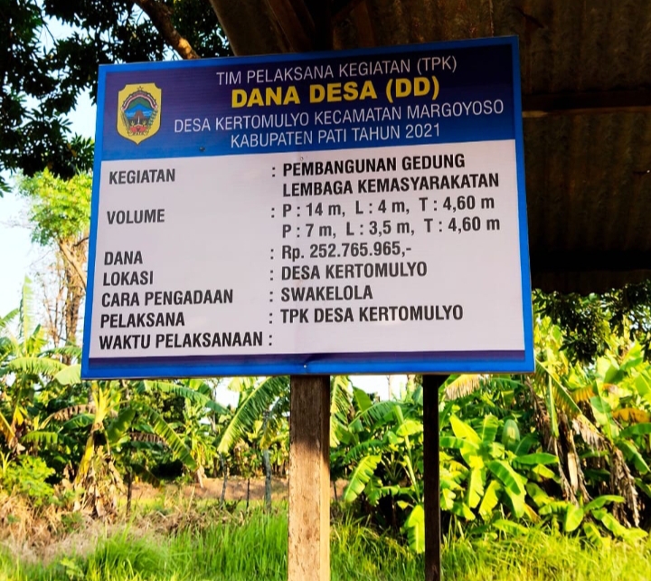 Pemdes Kertomulyo Pati, Diduga Langgar UU No 14 Tahun 2008 Tentang KIP 