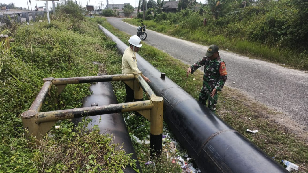 Bersama Security Pertamina, Serda M Andi Darmawan Laksanakan Patroli dan Sosialisasi