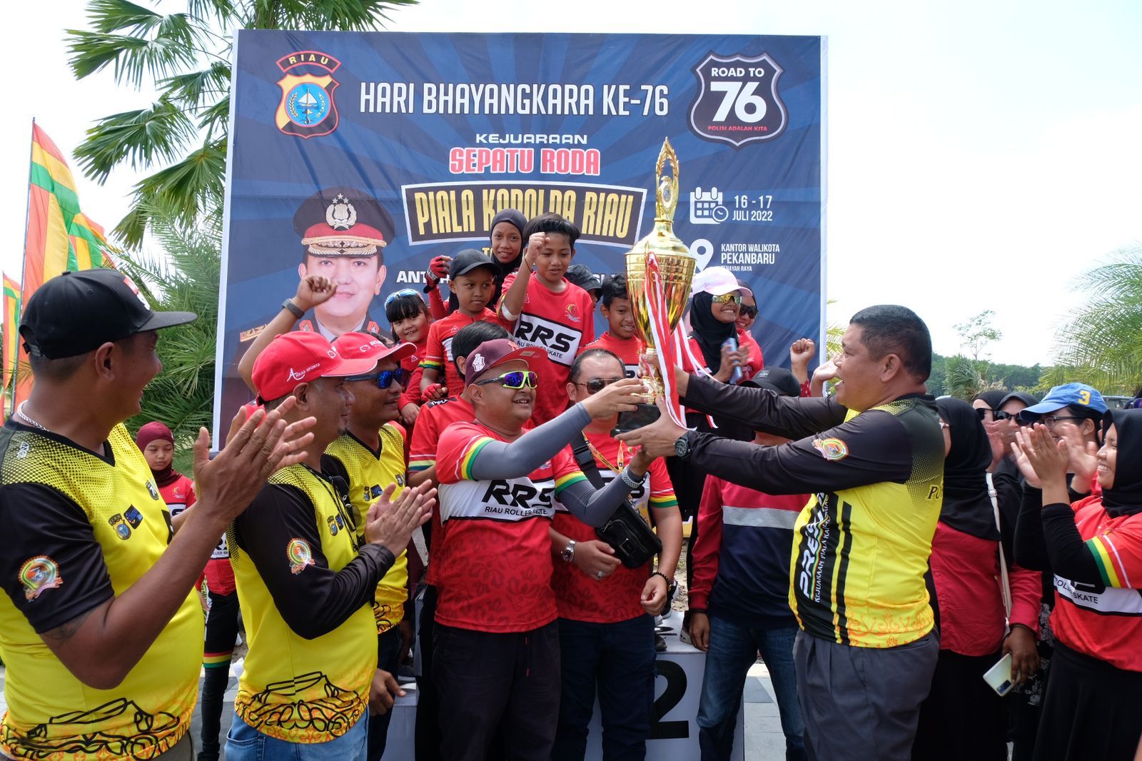 Riau Roller Skate Pekanbaru Sabet ‘Juara Umum’ pada Kejuaraan Sepatu Roda Kapolda Cup 2022