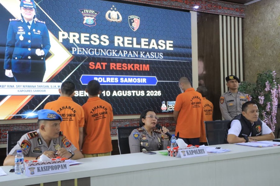 Sat Reskrim Polres Samosir Ungkap 7 Kasus Jadi Perhatian Publik