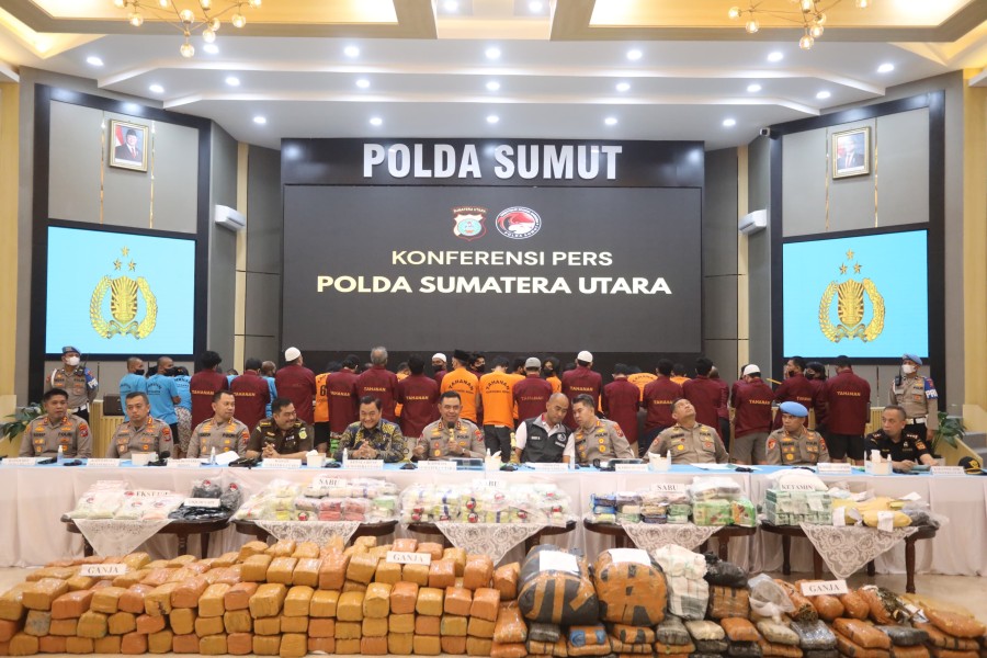 Polda Sumut Ungkap 923 Kasus Narkoba Awal 2026, Selamatkan 1,48 Juta Jiwa