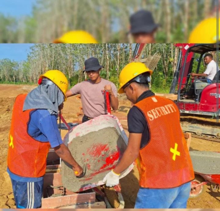 Brimob Sumut Turun Langsung Bangun Hunian Tetap, Warga Desa Napa Mulai Bangkit