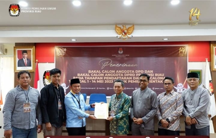 Juprizal, Tokoh Muda Riau Resmi Mendaftar Calon DPD RI Demi Memperjuangkan Aspirasi Rakyat Riau di Pusat
