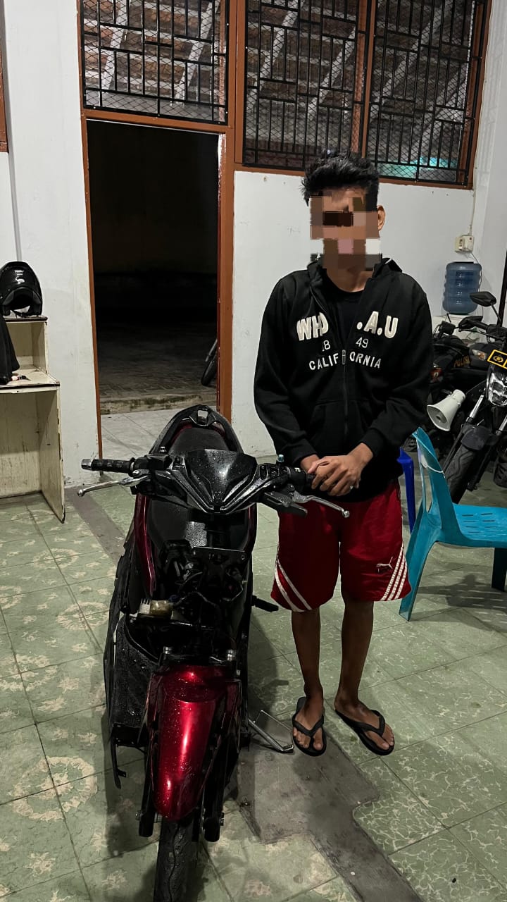 Ciptakan Situasi Kamtibmas Yang Kondusif, Polres Pematangsiantar Amankan Dua Sepedamotor Hendak Balap Liar