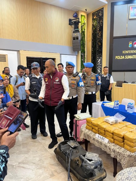 Selamatkan 813 Ribu Jiwa, Polda Sumut Gagalkan Peredaran 72 Kg Sabu dan 151 Kg Ganja