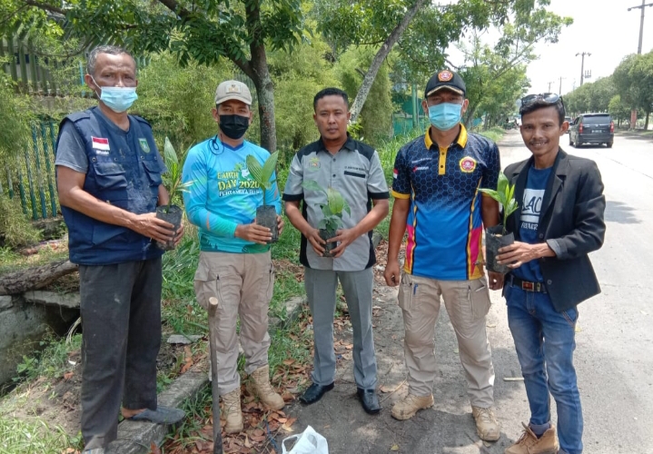 Lurah Buluh Kasap Bersama Lembaga Jemad Tanam Manggis dan Pinang Batara