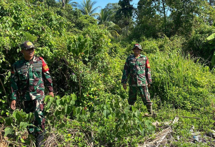 Cegah Karhutla, Babinsa Merbau Gencarkan Patroli dan Sosialisasi di Desa Semukut