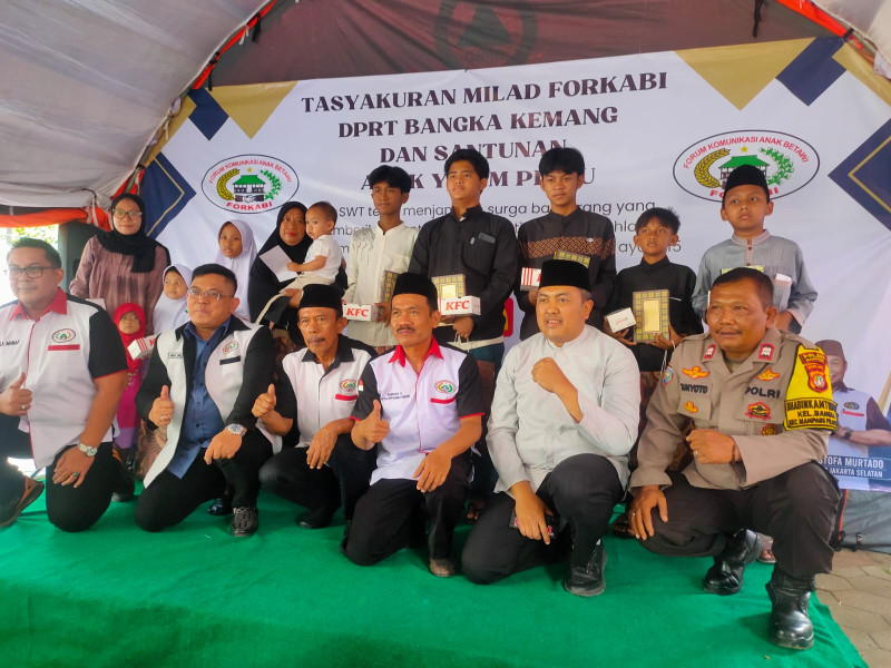 FORKABI DPRt Bangka Kemang Gelar Santunan Untuk Anak-Anak Yatim Piatu