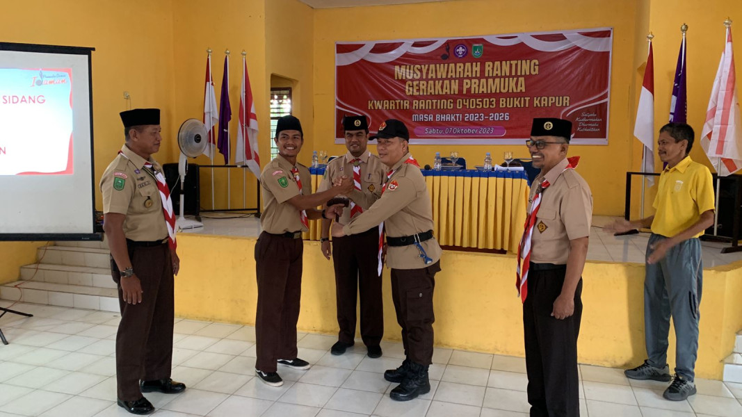 Musyawarah Ranting Gerakan Pramuka Bukit Kapur Dihadiri Oleh Danramil 02 BK