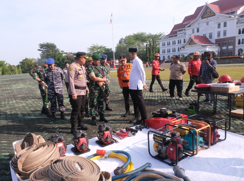 Siaga Karhutla, Apel Pasukan Turut Dihadiri Dandim 0320/Dumai