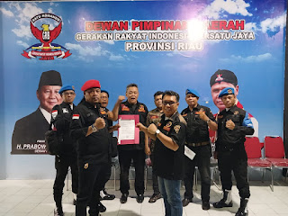 Hadir Ditengah Masyarakat, Wahyu Harahap Resmi Jabat Dansatgas DPD GRIB Jaya Provinsi Riau