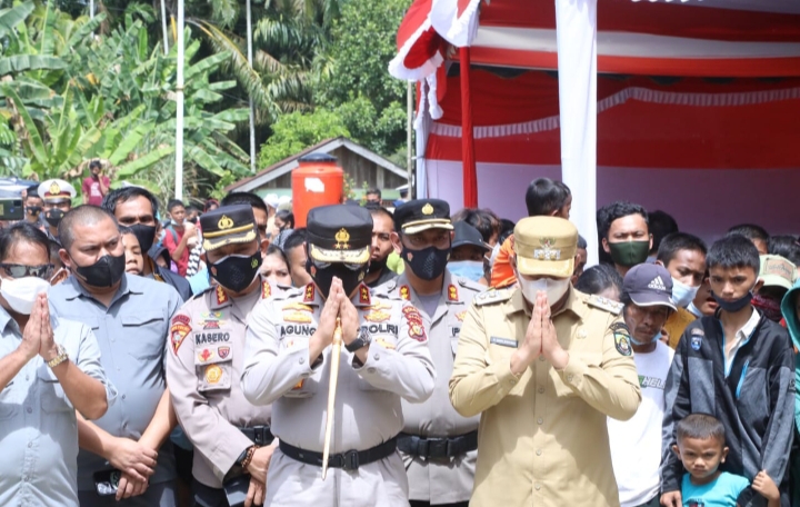 Kunker Ke Rohul, Kapolda Riau Tinjau Pelaksanaan Vaksinasi Massal Covid-19 Lansia Dan Pelajar