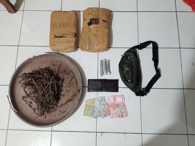 Polsek Bahorok Gagalkan Peredaran 2 Kilogram Ganja di Bukit Lawang, Seorang Pria Diamankan