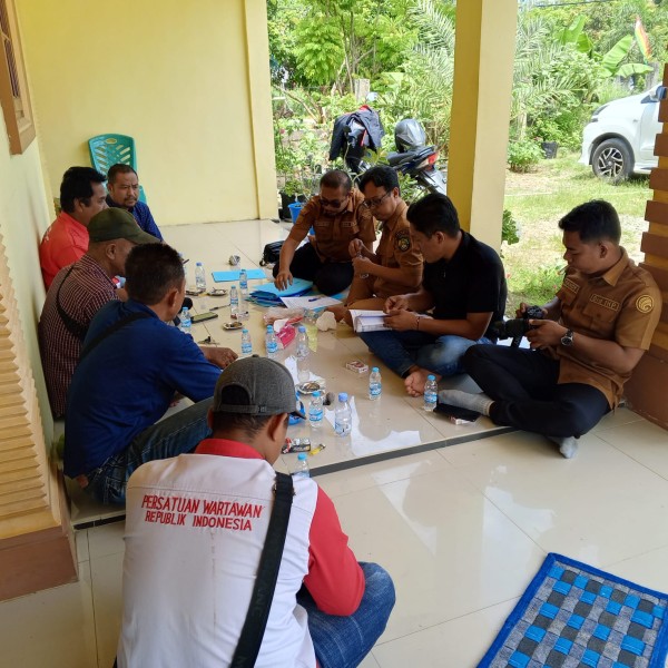 Pengurus PWRI Rohul Sambut Kunjungan Kabid Diskominfo
